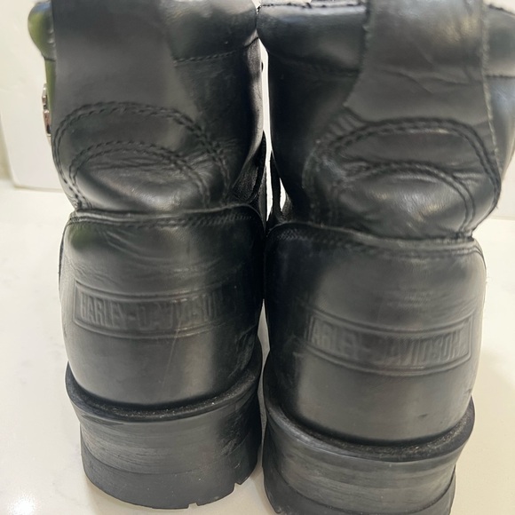 SOLD ‼️‼️Harley-Davidson Black Leather Ankle Boots - Picture 5 of 7